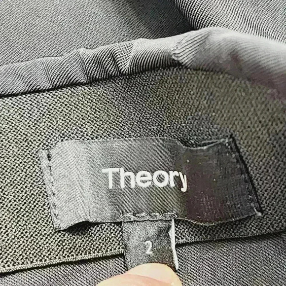 Theory Womens Black Becker Dress Pants Size 2 Polyester & Elastane - Picture 4 of 8